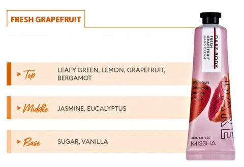 Dare Body Hand Cream - Fresh Grapefruit