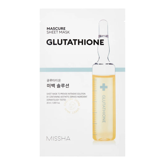 Mascure Whitening Solution sheet Mask - Glutathione