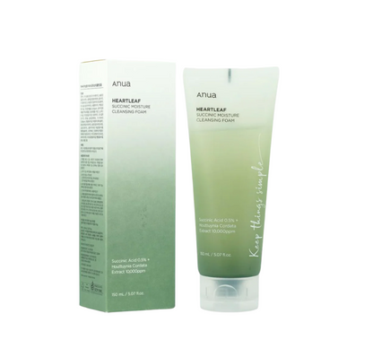 Heartleaf succinic moisture cleansing foam