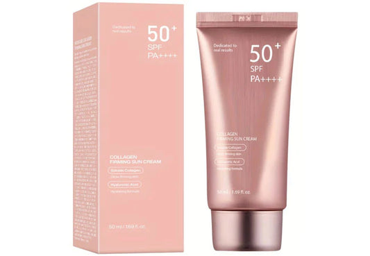 Medicube Collagen Firming Sun Cream SPF50+ PA++++ — 50ml **ميديكيوب كريم الشمس المشدد بالكولاجين SPF50+ PA++++ — 50 مل**