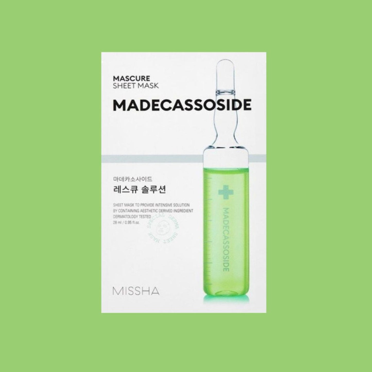 Mascure Rescue Solution Sheet Mask - Madecassoside